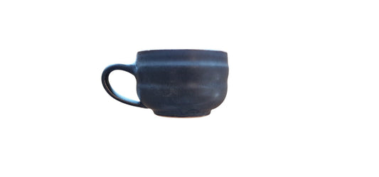 Handcrafted Ceramic Coffee Cup (With Handle) - Rust Brown